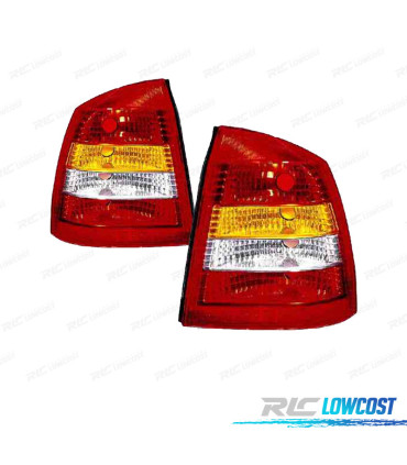 FEUX ARRIÈRE POUR OPEL ASTRA G 4P 98-04 AMBRE