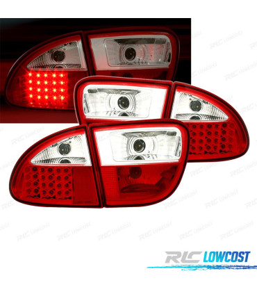 FEUX ARRIÈRE SEAT LEON 99-05 LED ROUGE CHROMÉ