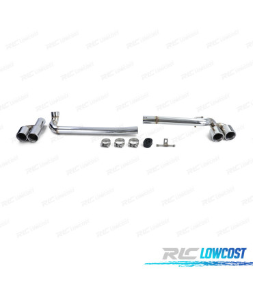 JEU DE CONVERSION 4 TUBES D'ÉCHAPPEMENT BMW E90 E91 LOOK M DOUBLE DES DEUX CÔTÉS