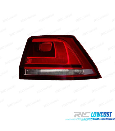 FEUX ARRIÈRE DROIT POUR VOLKSWAGEN VW GOLF VII VARIANT 12-17 FUMÉ ROUGE