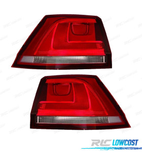FEUX ARRIÈRE POUR VOLKSWAGEN VW GOLF VII VARIANT 12-17 BLANC ROUGE