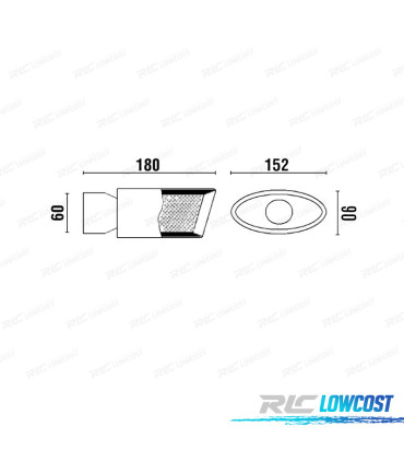 EMBOUT D'ÉCHAPPEMENT UNIVERSEL ACIER INOX