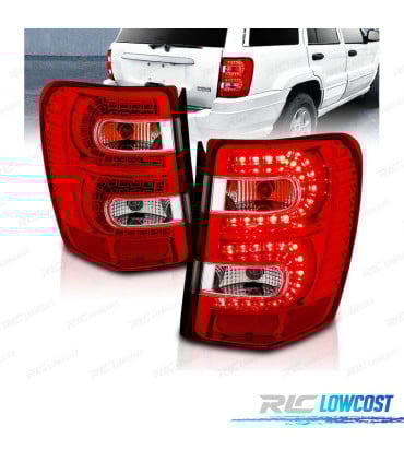 FEUX AURRIÈRE LED JEEP GRAND CHEROKEE 99-05 ROUGE CLAIR