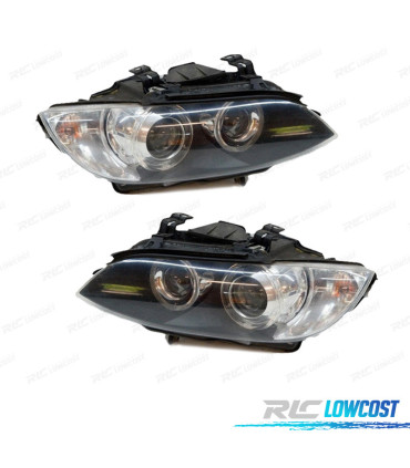 PHARES AVANT BMW E92 E93 06-10 BI-XÉNON FOND NOIR