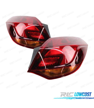 FEUX ARRIÈRE POUR OPEL ASTRA J 5P 10-12 ROUGE FUMÉ