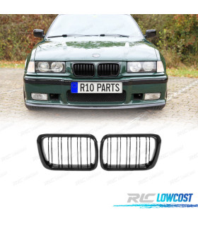 DOUBLE CALANDRE BMW E36 96-99 NOIR BRILLANT