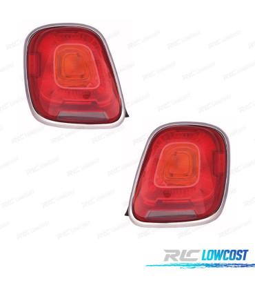 FEUX ARRIÈRE FIAT 500X 14-20 CHROMÉ