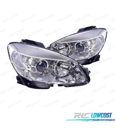 PHARES POUR MERCEDES W204 CLASSE C 07-10