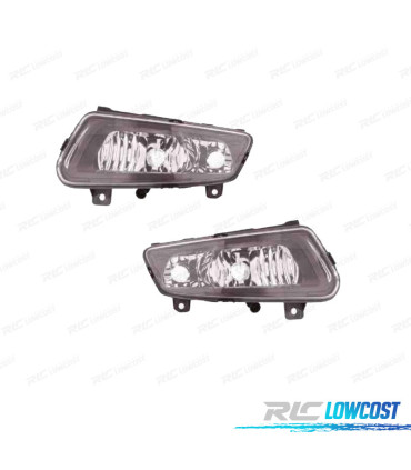 PHARES ANTIBROUILLARD VOLKSWAGEN VW POLO GTI 11- FEUX DIURNES FOND NOIR