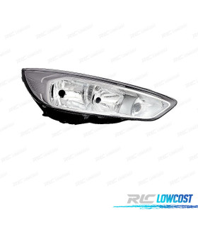 PHARE DROIT POUR FORD FOCUS 14-18 FOND CHROMÉ