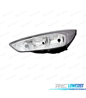 PHARE GAUCHE FORD FOCUS 14-18 FOND CHROMÉ