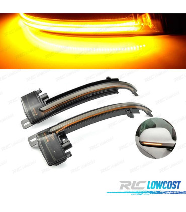 CLIGNOTANTS LED DYNAMIQUES RÉTROVISEURS POUR AUDI A6 NOIR FUMÉ