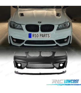 PARE CHOCS FRONTAL BMW E90 E91 08-12 LOOK M$ GRILLES ANTIBROUILLARD + SPOILER LIP