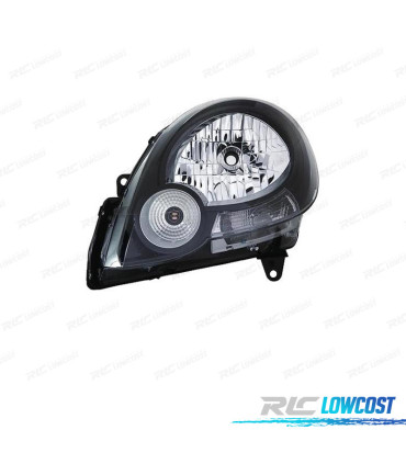 PHARE GAUCHE POUR RENAULT KANGOO III 08-13 FOND NOIR