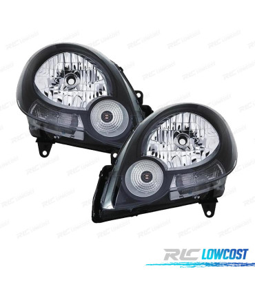 PHARES POUR RENAULT KANGOO III 08-13 FOND NOIR