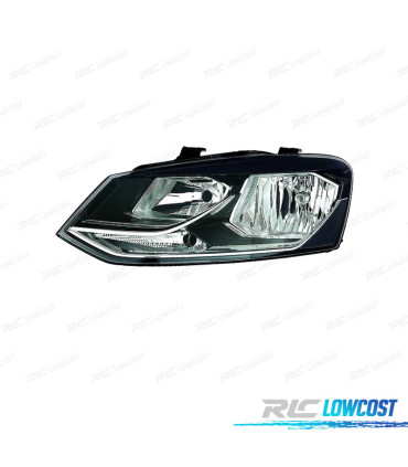 PHARE GAUCHE POUR VOLKSWAGEN VW POLO 14-17 FOND NOIR