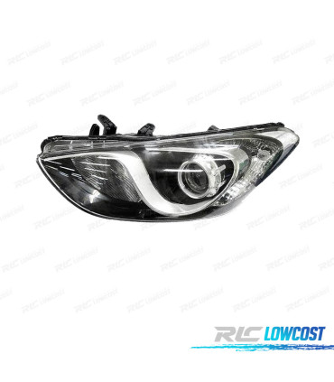 PHARE GAUCHE HYUNDAI I30 12- INTERIEUR CHROMÉ NOIR