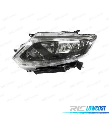 PHARE GAUCHE POUR NISSAN XTRAIL 14-18 LED FOND NOIR