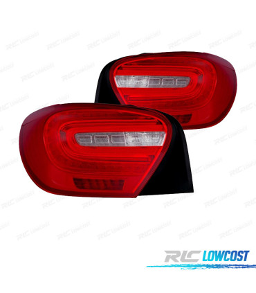 FEUX ARRIÈRE POUR MERCEDES CLASSE A W176 12-15 LED BLANC ROUGE