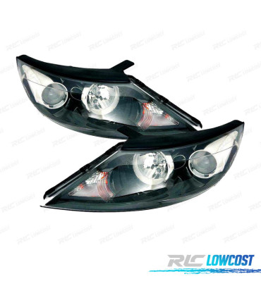 PHARES POUR KIA SPORTAGE SL 10-13 FOND NOIR