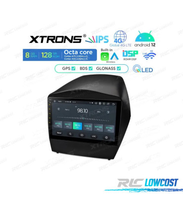 9'' QLED FULL HD OCTACORE DDR4 8GB RAM 128GB ROM SSD GPS ANDROID 12 CARPLAY DSP USB