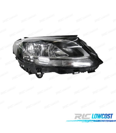 PHARE DROIT POUR MERCEDES CLASSE C W205 14-18 FEUX DIURNES LED FOND NOIR