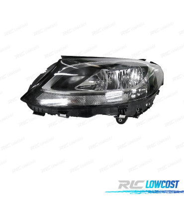 PHARE GAUCHE MERCEDES CLASSE C W205 14-18 FEUX DIURNES LED FOND NOIR