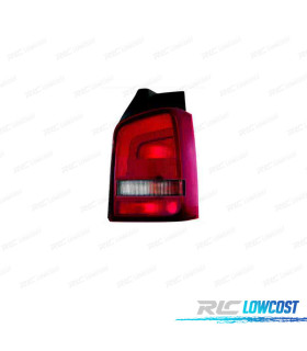FEU ARRIÈRE DROIT VOLKSWAGEN VW TRANSPORTER T5 1P 10-15 FUMÉ ROUGE