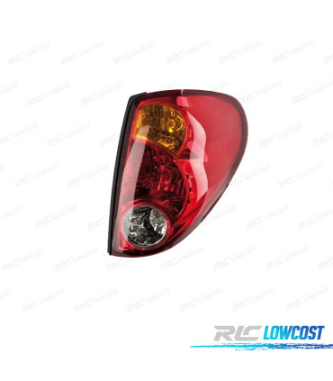 FEUX ARRIÈRE DROIT POUR MITSUBISHI L200 06- BLANC ROUGE AMBRE