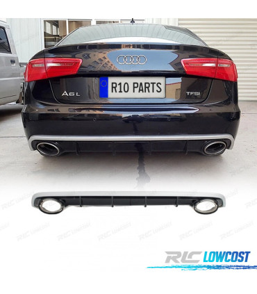 DIFFUSEUR AUDI A6 4G 11-14 LOOK RS + EMBOUTS D´ÉCHAPPEMENT