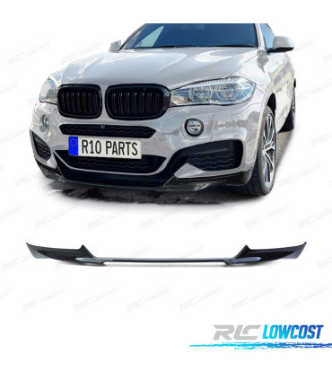 SPOILER AVANT BMW X6 F16 14-19 LOOK M PERFORMANCE NOIR BRILLANT