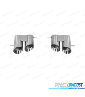 EMBOUTS D´ÉCHAPPEMENT FORD MUSTANG 15-23 LOOK GT500 SILVER