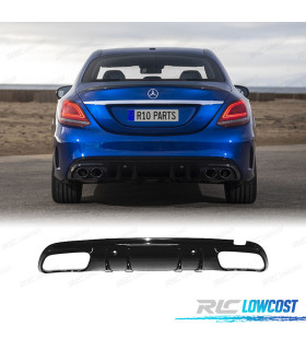 DIFFUSEUR MERCEDES CLASSE C W205 18-21 LOOK AMG NOIR