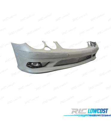 PARE CHOCS FRONTAL MERCEDES W211 02-06 LOOK AMG+ ANTIBROUILLARD
