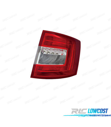 FEUX ARRIÈRE DROIT POUR SKODA OCTAVIA KOMBI 13-16 BLANC ROUGE