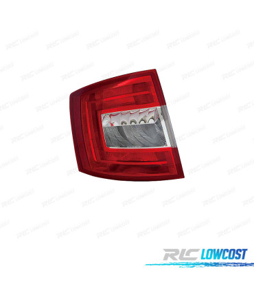 FEUX ARRIÈRE GAUCHE POUR SKODA OCTAVIA KOMBI 13-16 BLANC ROUGE