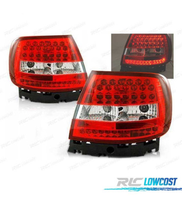 FEUX ARRIÈRE POUR AUDI A4 B5 94-00 LED ROUGE BLANC