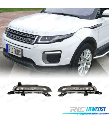 PHARES ANTIBROUILLARD LED AVEC FEUX DE JOUR RANGE ROVER EVOQUE LOOK DYNAMIC