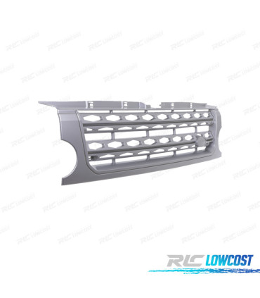 GRILLE LAND ROVER DISCOVERY III 05-09 LOOK DISCOVERY 4 ARGENT MATE