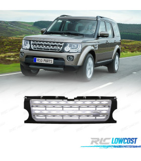 GRILLE LAND ROVER DISCOVERY III 05-09 LOOK DISCOVERY 4 NOIR BRILLIANT ARGENT