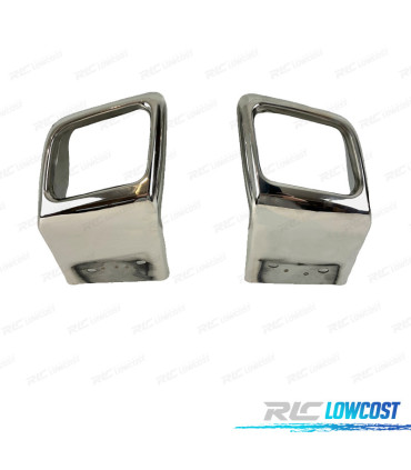 EMBOUTS D'ÉCHAPPEMENT RANGE ROVER EVOQUE 10-18 LOOK DYNAMIC CHROMÉ