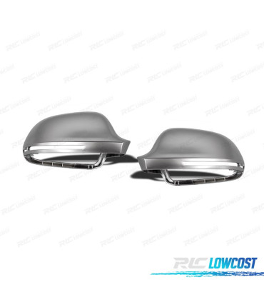 COQUES RÉTROVISEURS POUR AUDI A5 07-09 ALUMINIO CROMO