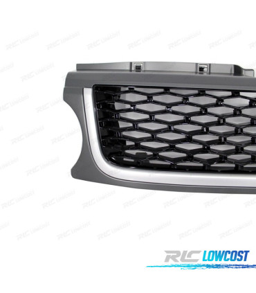 GRILLE RANGE ROVER SPORT 09-13 LOOK AUTOBIOGRAPHY CINZA PRETO