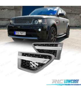 ENTRÉES D'AIR LATÉRALES RANGE ROVER SPORT 10-13 LOOK AUTOBIOGRAPHY NOIR GRIS