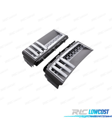 ENTRÉES D'AIR LATÉRALES RANGE ROVER VOGUE 05-12 LOOK AUTOBIOGRAPHY ARGENT MAT CHROME