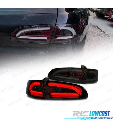FEUX ARRIÈRE LED BAR SEAT IBIZA 6L 02-08 ROUGE FUMÉ