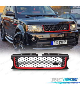 GRILLE RANGE ROVER SPORT 09-13 LOOK AUTOBIOGRAPHY RED EDITION