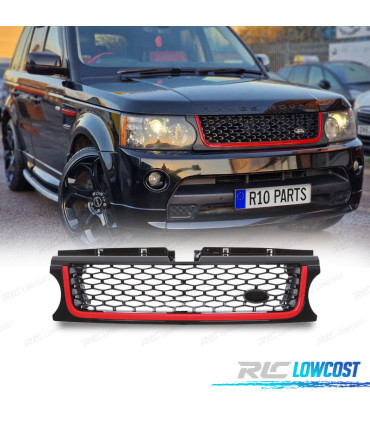 GRILLE RANGE ROVER SPORT 10-13 GRIS ROUGE LOOK AUTOBIOGRAPHY