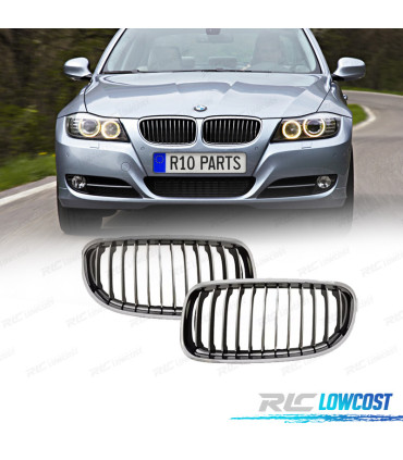 CALANDRES AVANT BMW E90 08-12 NOIR CHROMÉ