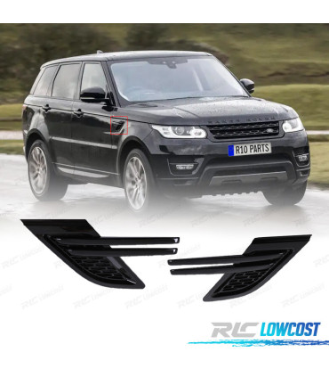 ENTRÉES D'AIR LATÉRALES RANGE ROVER SPORT 14-17 NOIR BRILLANT